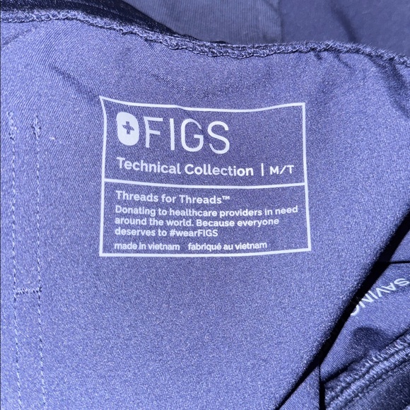 Figs Navy Blue Scrub Pants Women’s M tall. NWT - Picture 3 of 3